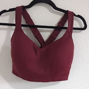Lululemon All Powered Up Sports Bra - Burgundy - 36G